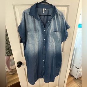 Denim dress size 3xl with pockets